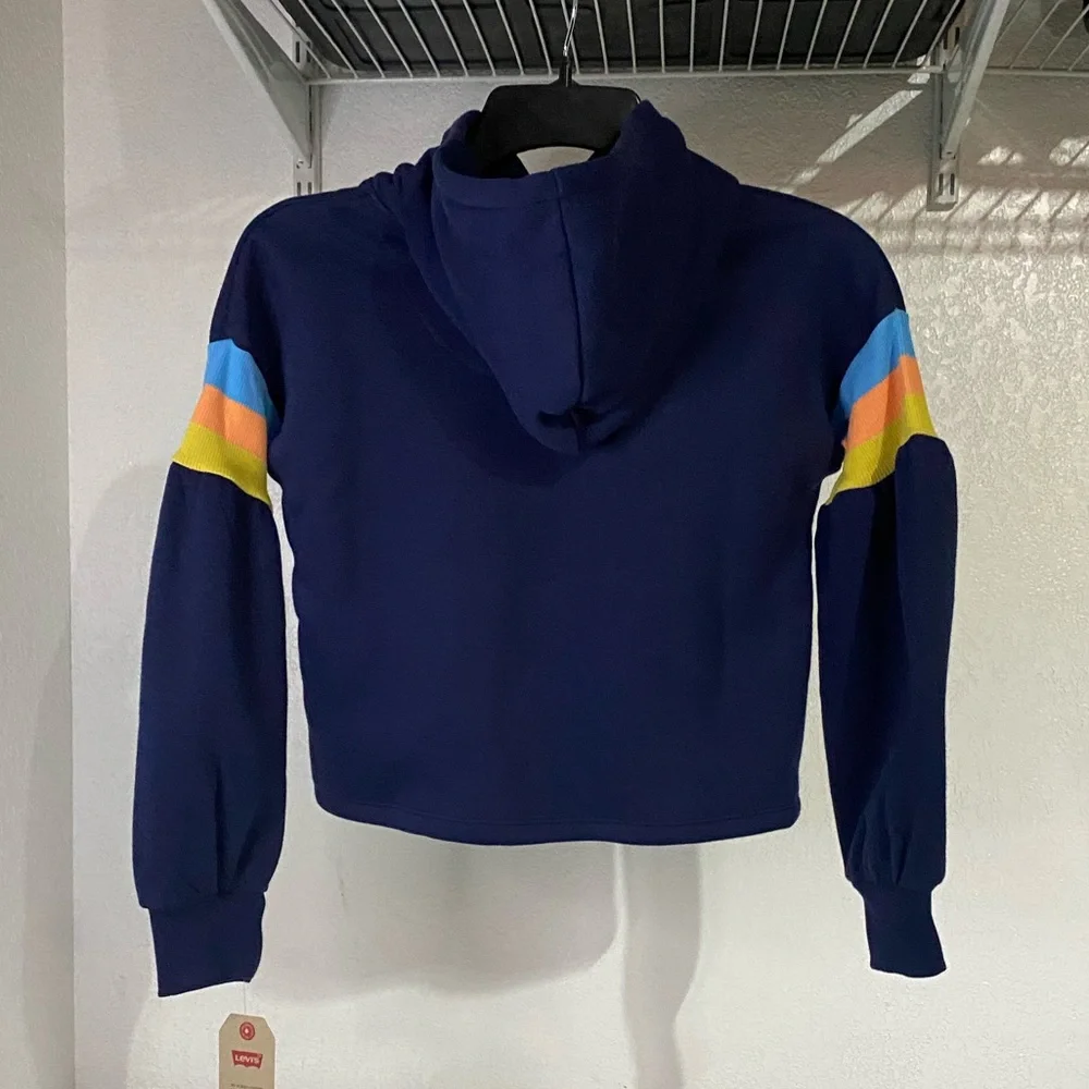Levi’s Girl’s Striped Logo Hoodie - Picture 4 of 6
